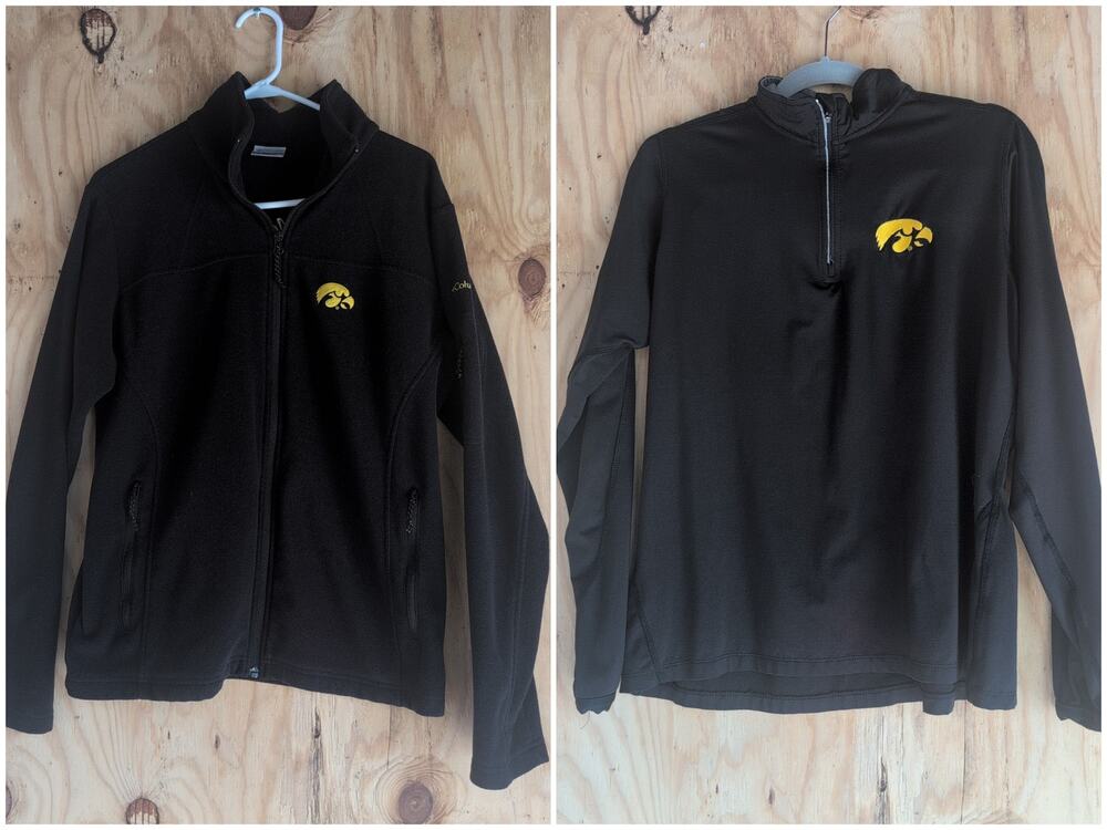 Columbia Iowa Hawkeye (2) Full Zip / Quarter Zip Sportswear Jackets Women's XL